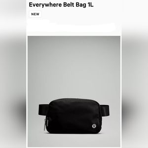 NWT lululemon Everywhere Belt Bag